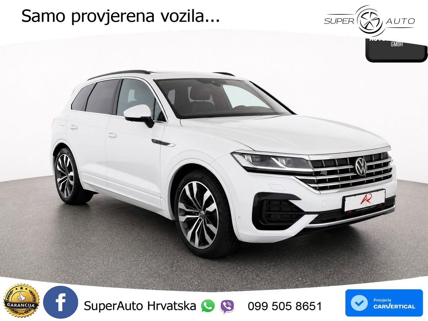 Volkswagen Touareg 3.0 V6 TDI (231 KS) 4MOTION Tiptronic R-Line ZRAČNI+ACC+GR SJED+KAM+PANO