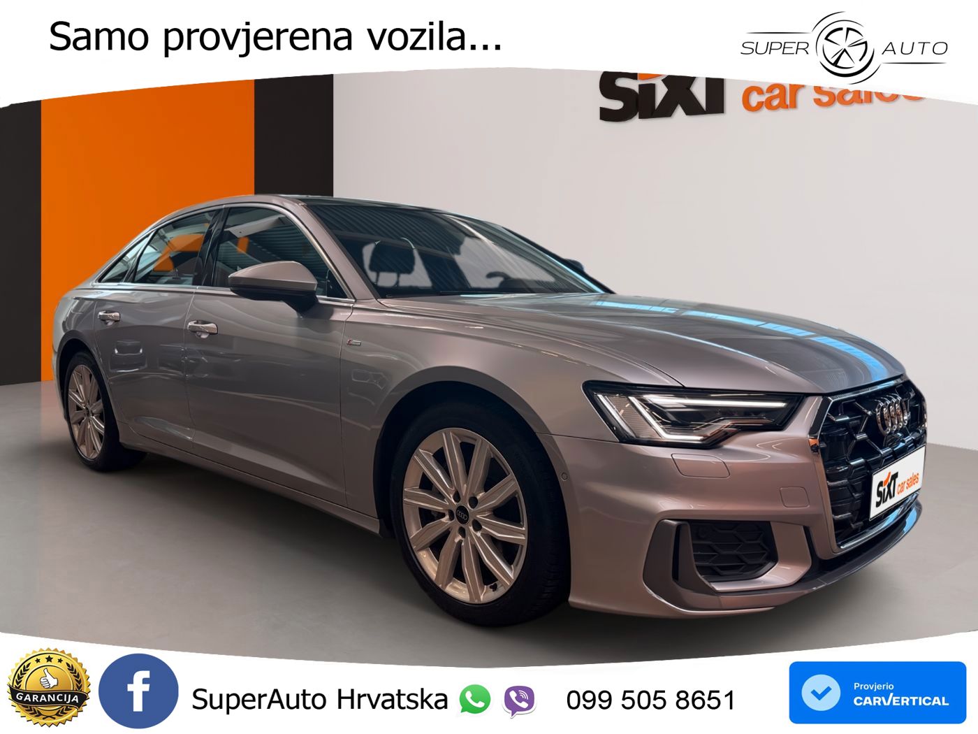 Audi A6 45 TFSI (265 KS) quattro ultra S tronic S line MATRIX+GR SJED+KAM