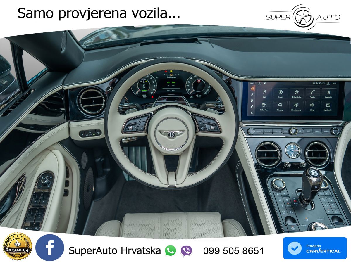 Bentley Continental GTC IV 4.0 V8 TFSi (680 KS) AWD DCT ZRAČNI+ACC+GR SJED+360