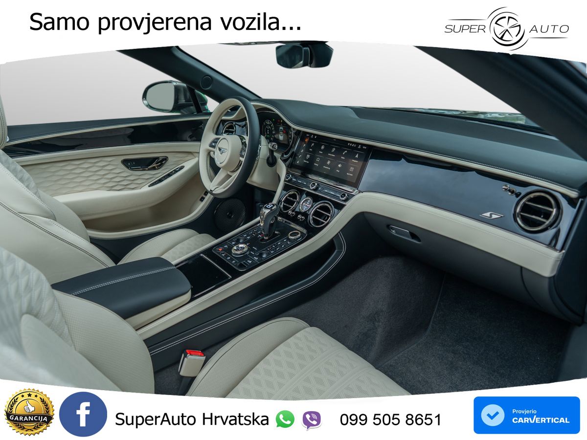 Bentley Continental GTC IV 4.0 V8 TFSi (680 KS) AWD DCT ZRAČNI+ACC+GR SJED+360