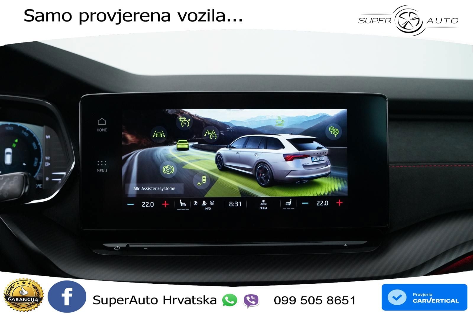 Škoda Octavia Combi RS 2.0 TSI (245 KS) LED+GR SJED+ACC