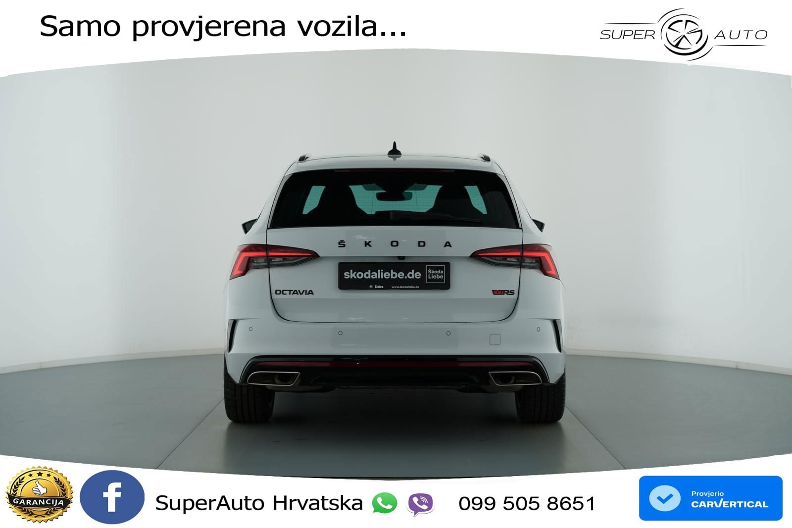Škoda Octavia Combi RS 2.0 TSI (245 KS) LED+GR SJED+ACC