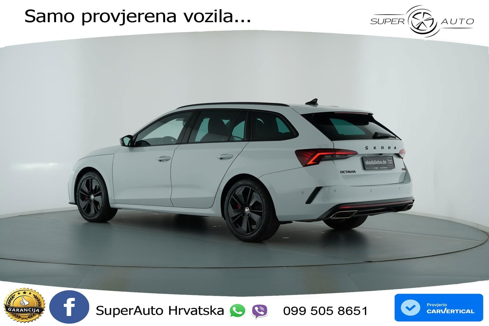 Škoda Octavia Combi RS 2.0 TSI (245 KS) LED+GR SJED+ACC