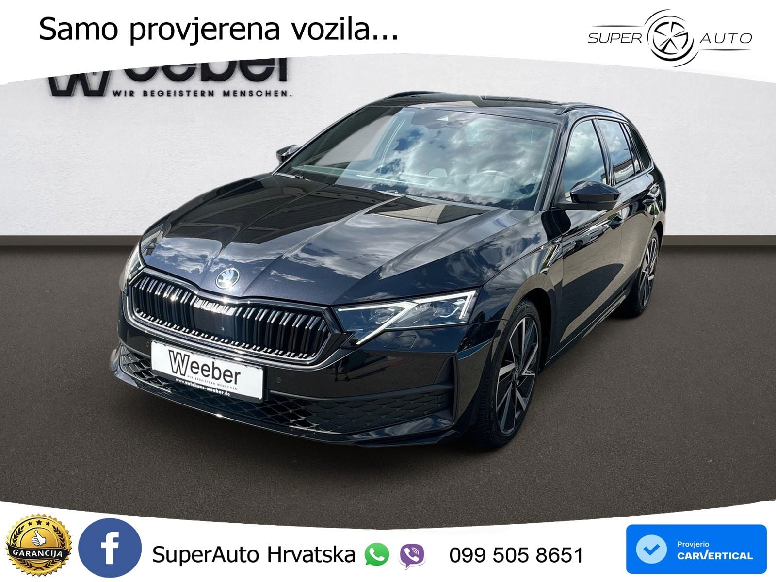 Škoda Octavia Combi 2.0 TDI (150 KS) DSG SportLine LED+GR SJED+ACC