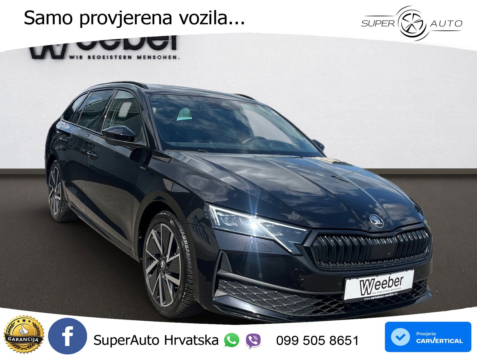 Škoda Octavia Combi 2.0 TDI (150 KS) DSG SportLine LED+GR SJED+ACC