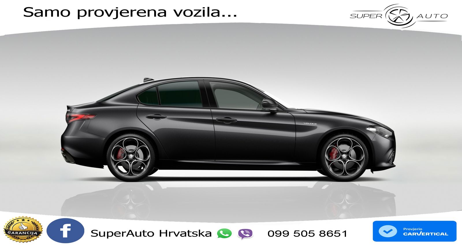 Alfa Romeo Giulia 2.0 Turbo (280 KS) Q4 Automatic LED+GR SJED+ACC