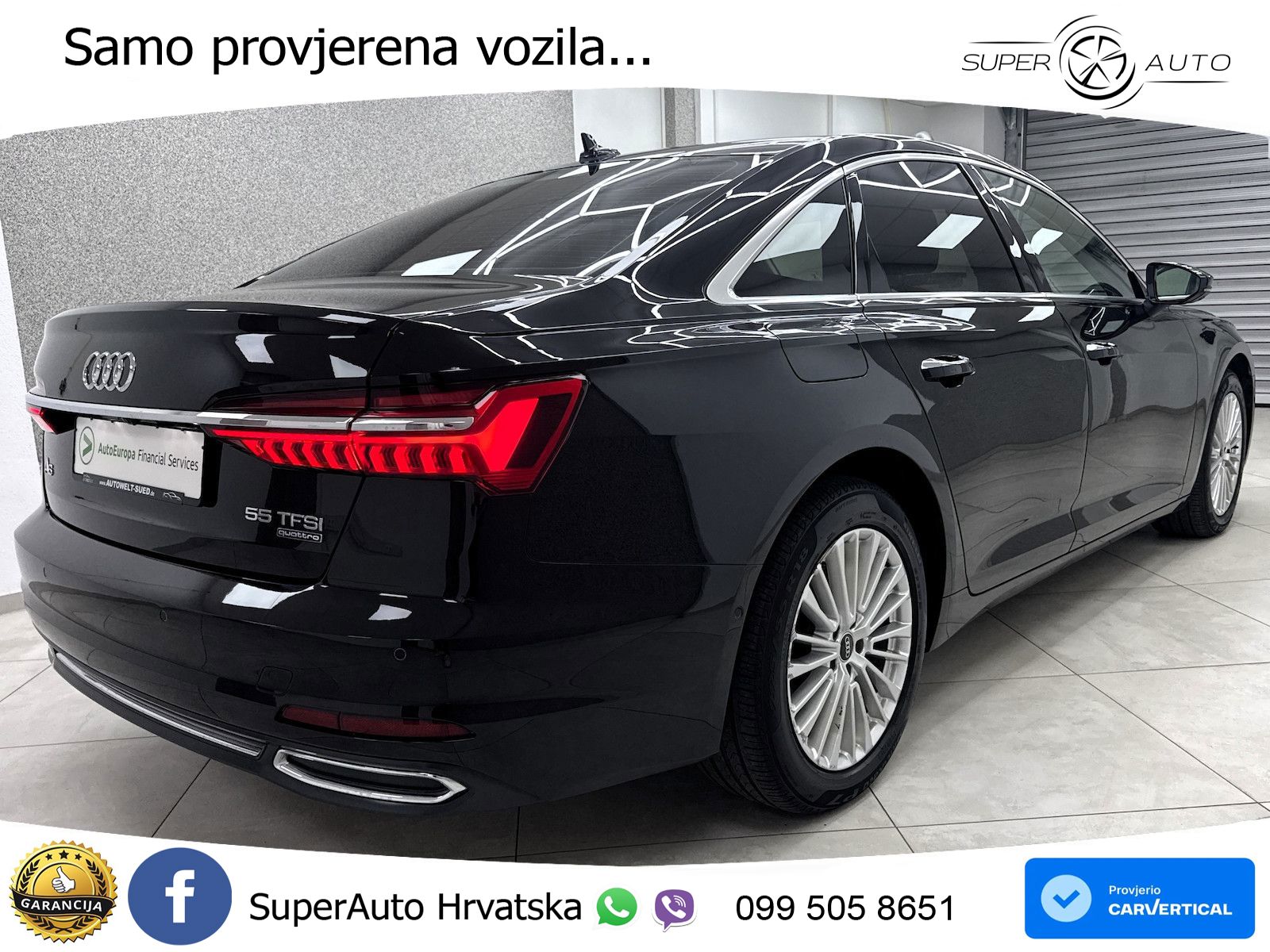 Audi A6 55 TFSI V6 (340 KS) quattro S tronic MATRIX+GR SJED+KAM