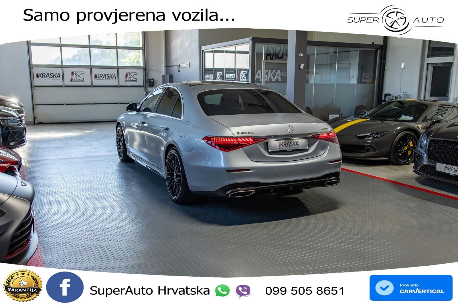 Mercedes S 450e (408 KS) 9G-TRONIC AMG LED+GR SJED+ACC