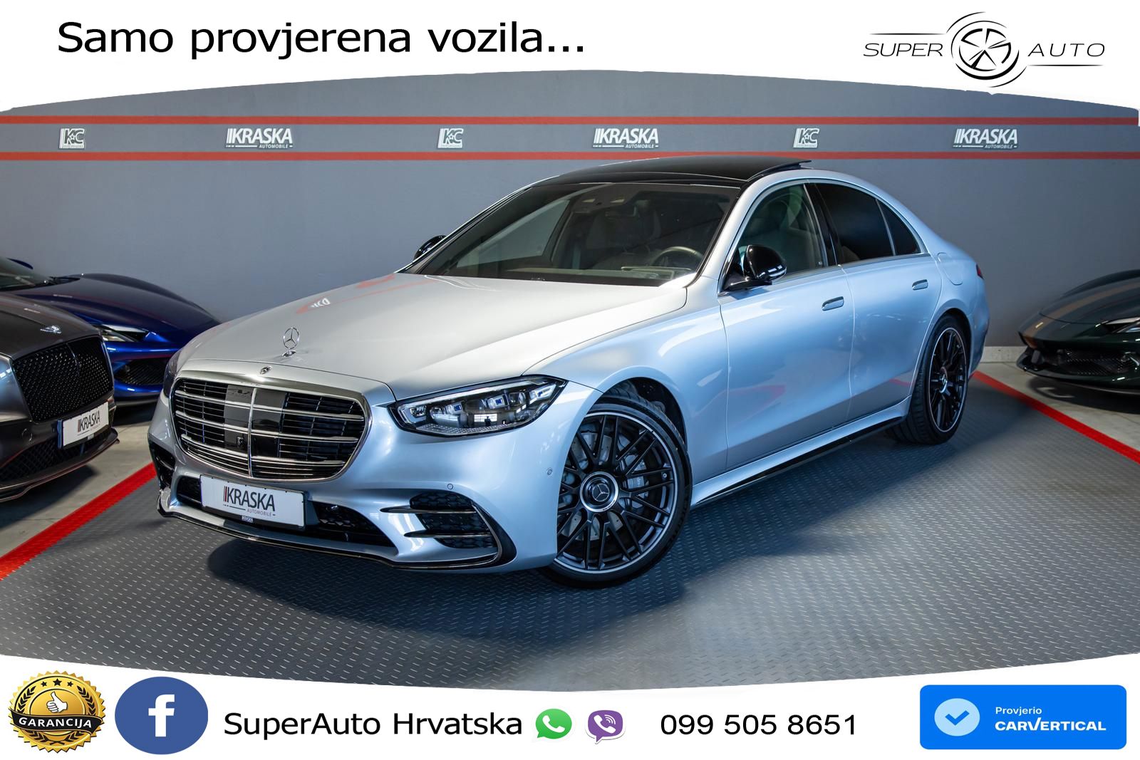 Mercedes S 450e (408 KS) 9G-TRONIC AMG LED+GR SJED+ACC
