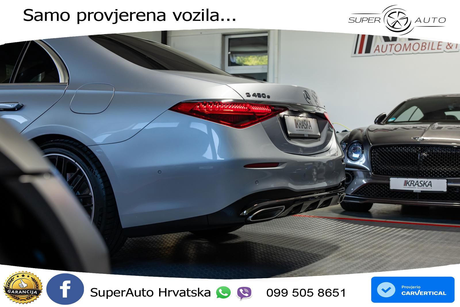 Mercedes S 450e (408 KS) 9G-TRONIC AMG LED+GR SJED+ACC