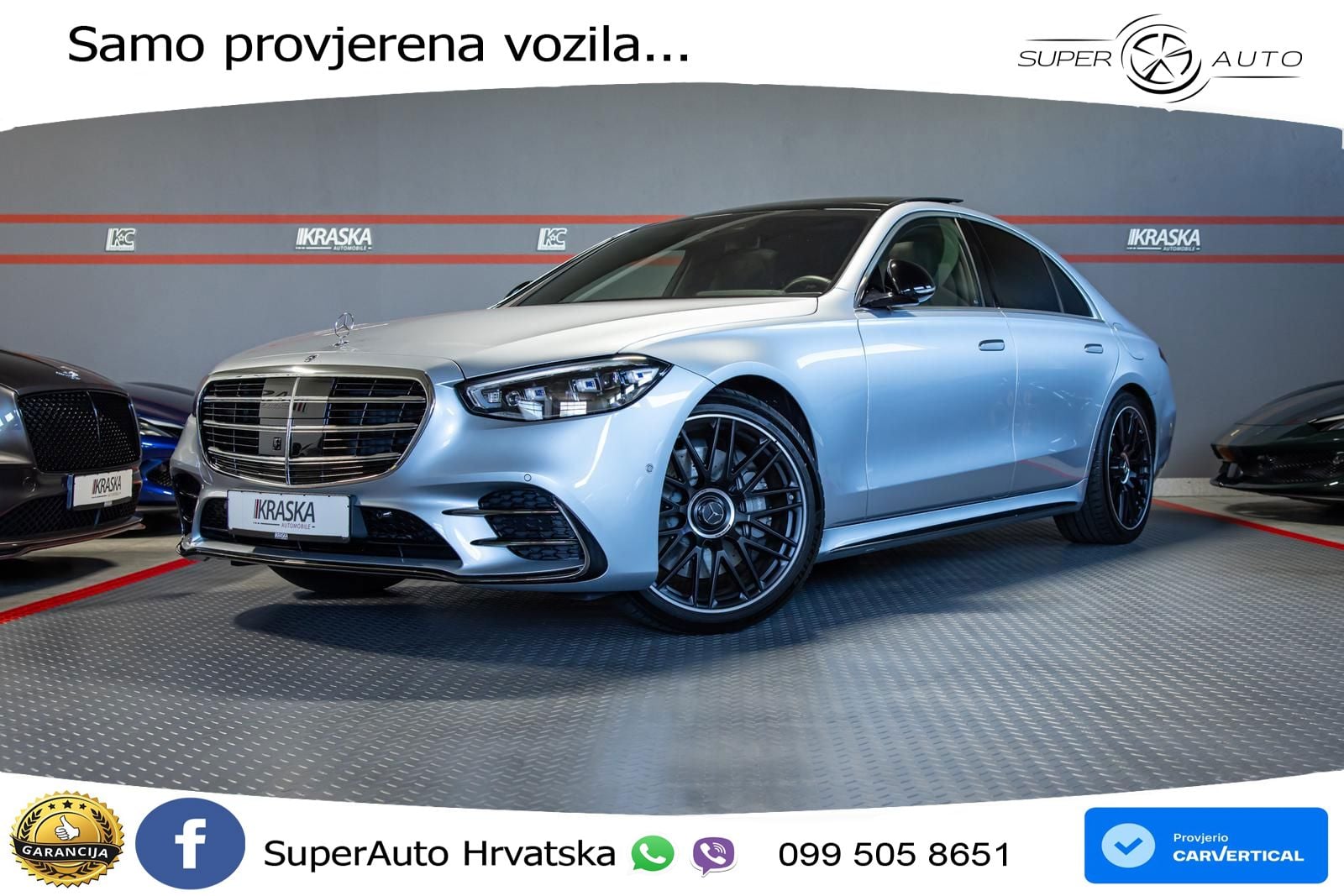 Mercedes S 450e (408 KS) 9G-TRONIC AMG LED+GR SJED+ACC