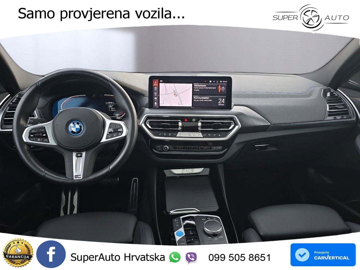 BMW iX3 80 kWh (286 KS) M Sport LED+GR SJED+ACC