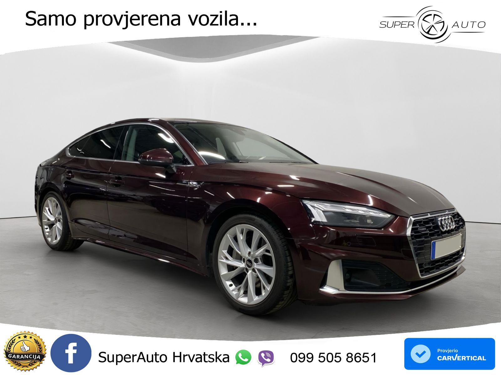 Audi A5 Sportback 45 TFSI (265 KS) quattro S tronic advanced MATRIX+GR SJED+KAM
