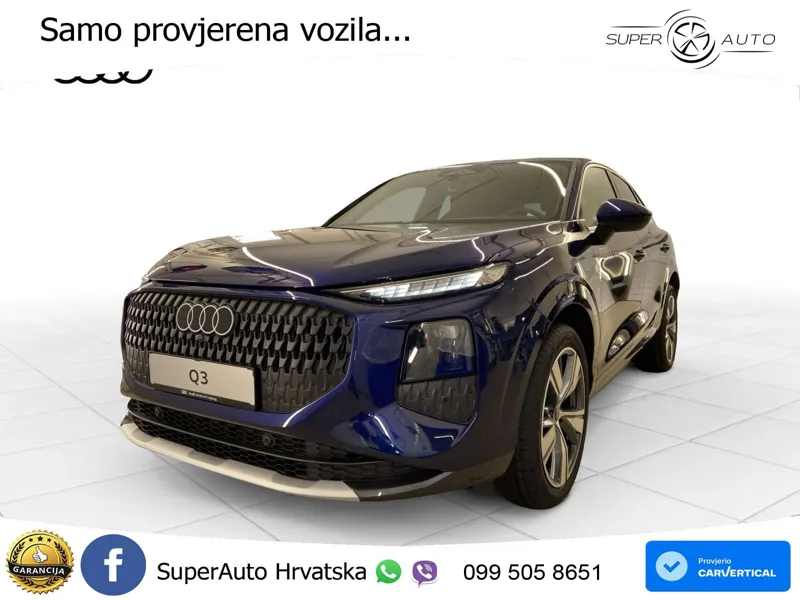 Audi Q3 Sportback 1.5 TFSI (150 KS) S tronic LED+GR SJED+ACC