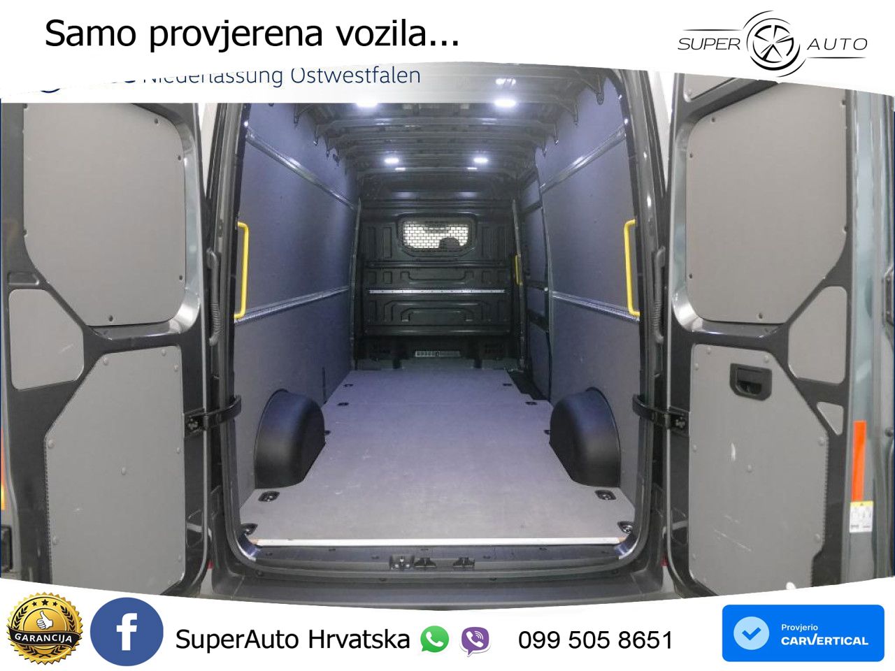 Volkswagen Crafter Kasten lang AHK Navi Rückfahrkamera ZV 177 KS