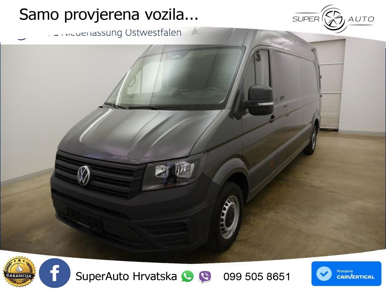 Volkswagen Crafter Kasten lang AHK Navi Rückfahrkamera ZV 177 KS