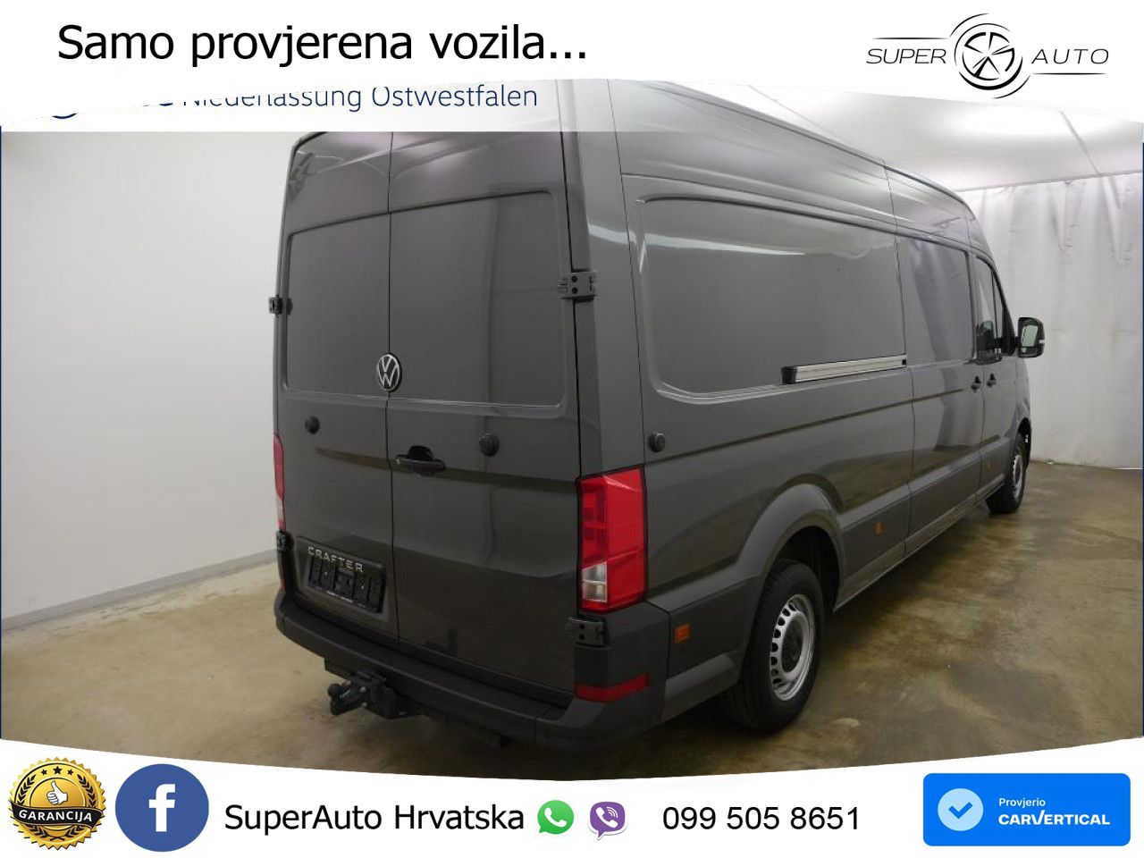 Volkswagen Crafter Kasten lang AHK Navi Rückfahrkamera ZV 177 KS