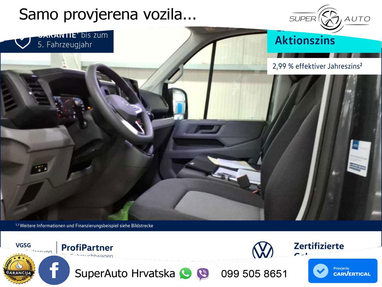 Volkswagen Crafter Kasten lang AHK Navi Rückfahrkamera ZV 177 KS