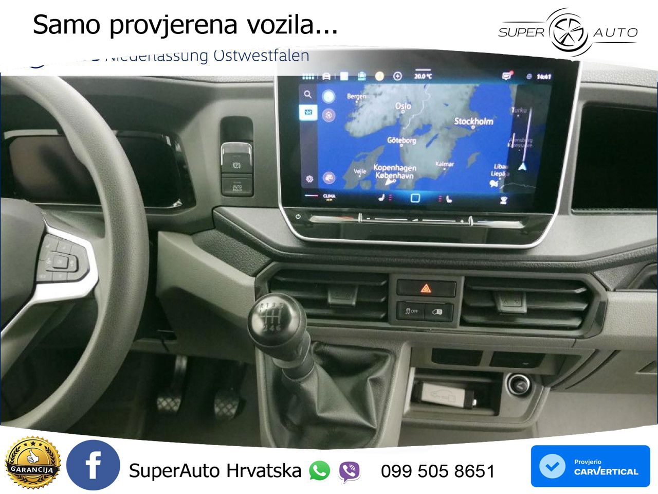 Volkswagen Crafter Kasten lang AHK Navi Rückfahrkamera ZV 177 KS
