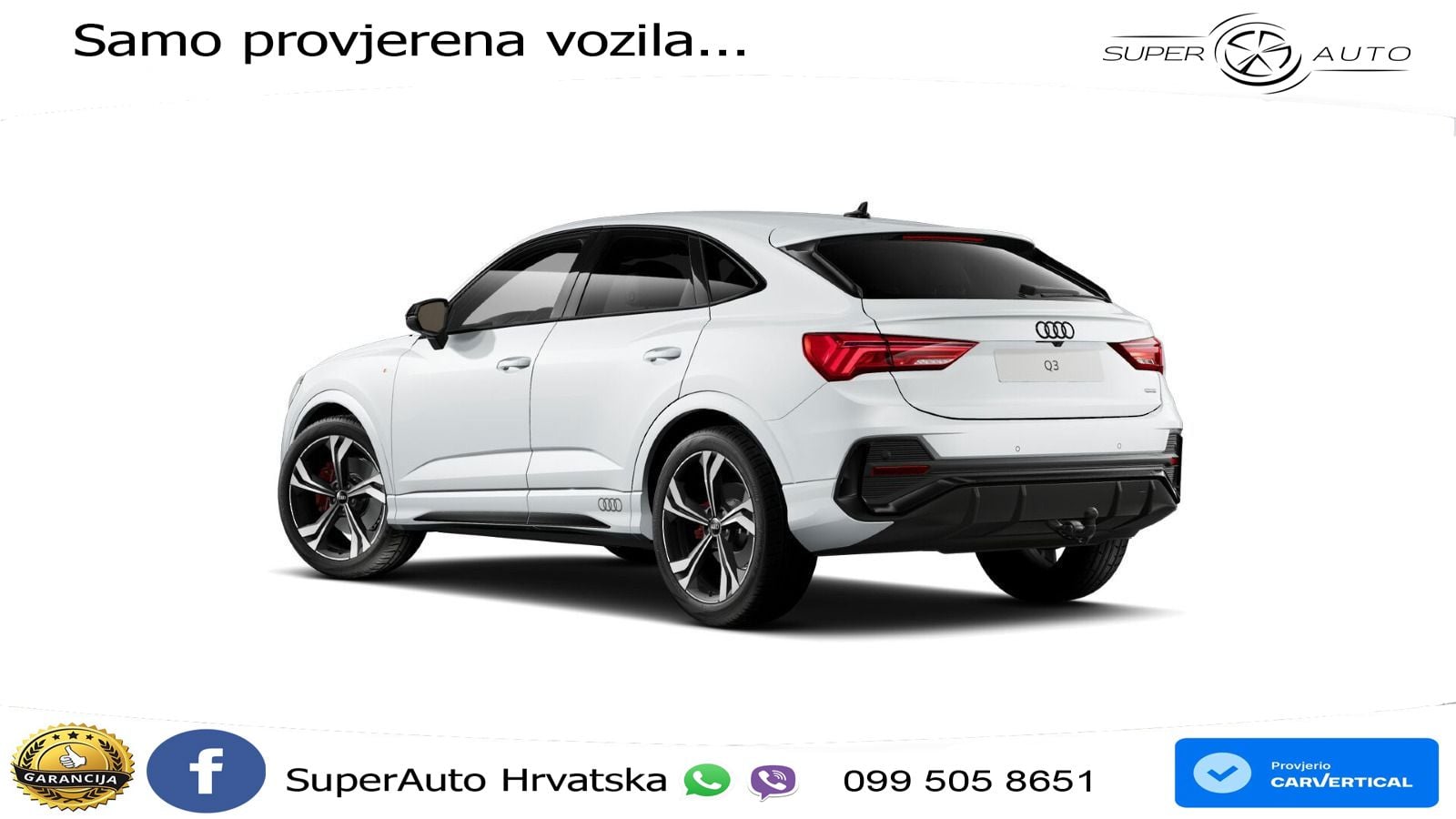 Audi Q3 Sportback 45 TFSI (245 KS) quattro S tronic S line MATRIX+GR SJED+KAM