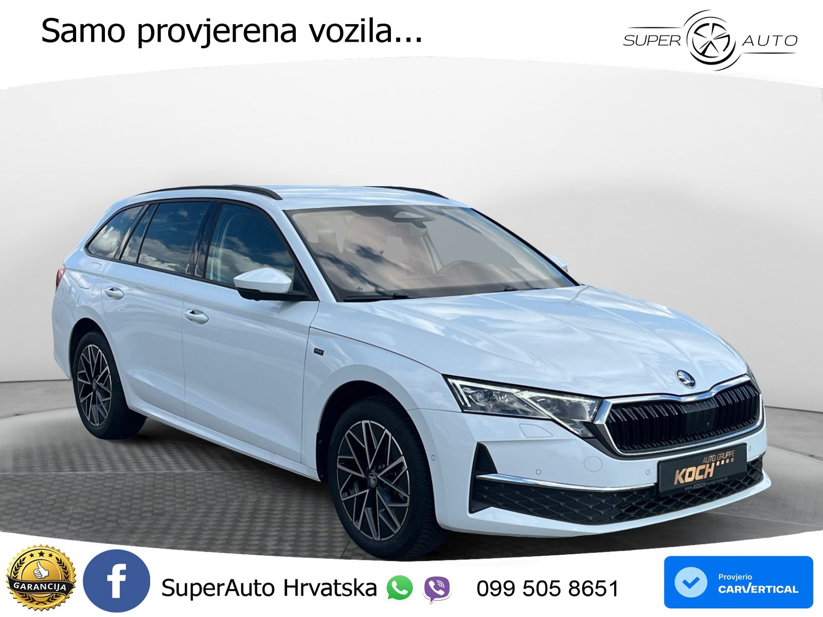 Škoda Octavia Combi 2.0 TDI (150 KS) DSG LED+GR SJED+ACC