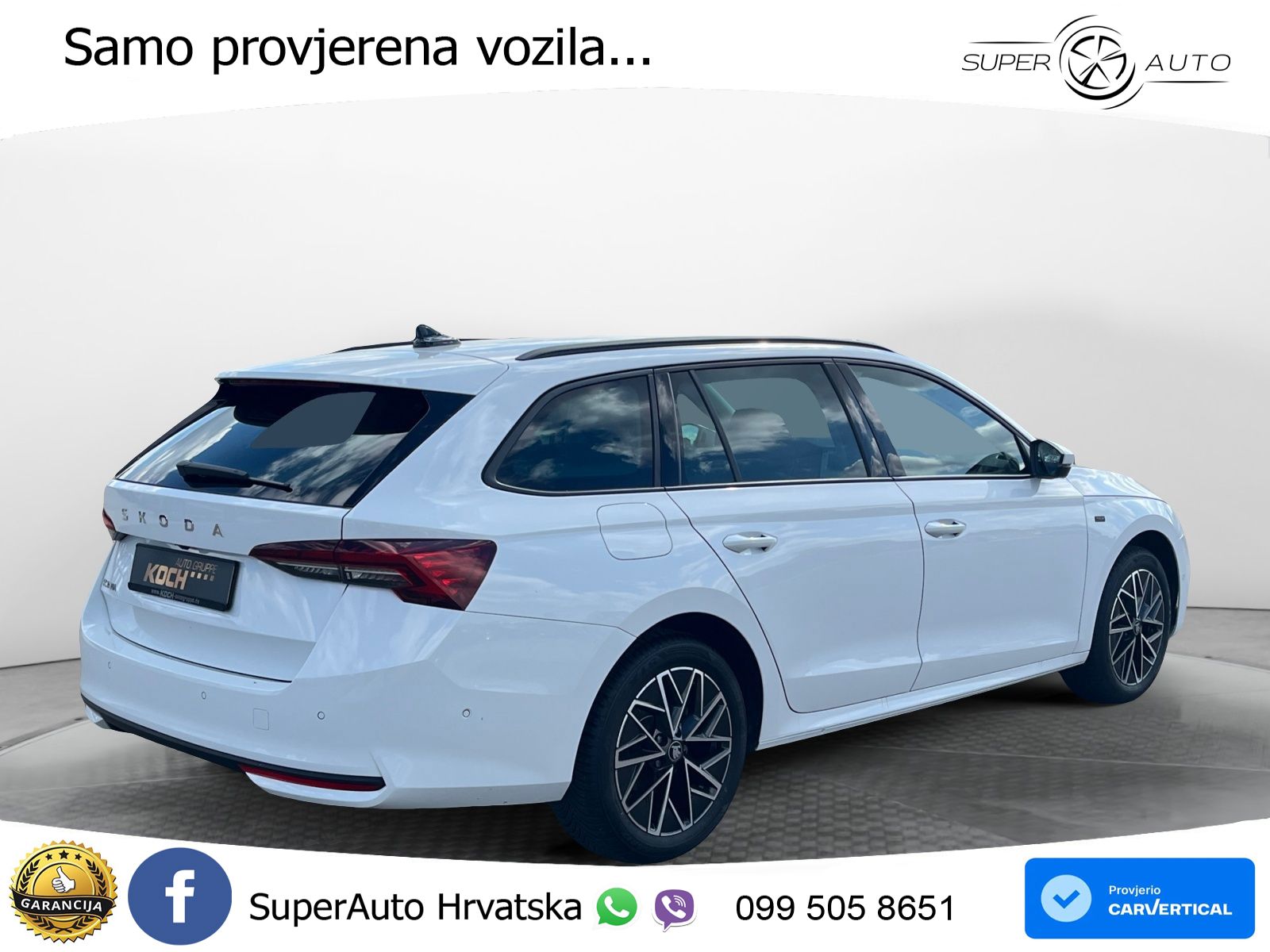 Škoda Octavia Combi 2.0 TDI (150 KS) DSG LED+GR SJED+ACC