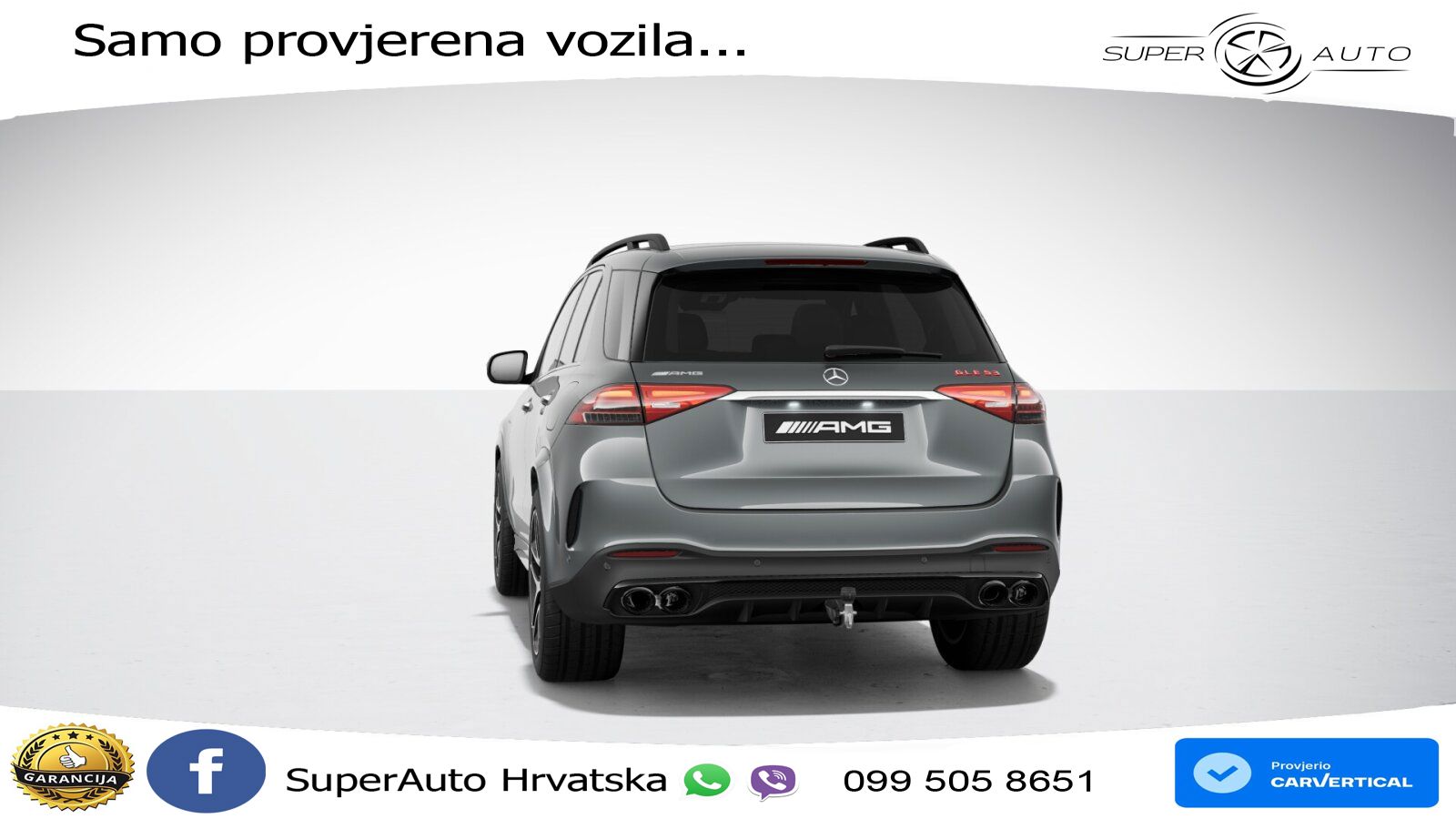 Mercedes AMG GLE 53 (544 KS) Hybrid 4MATIC+ 9G-TRONIC ACC+GR SJED+360+PANO