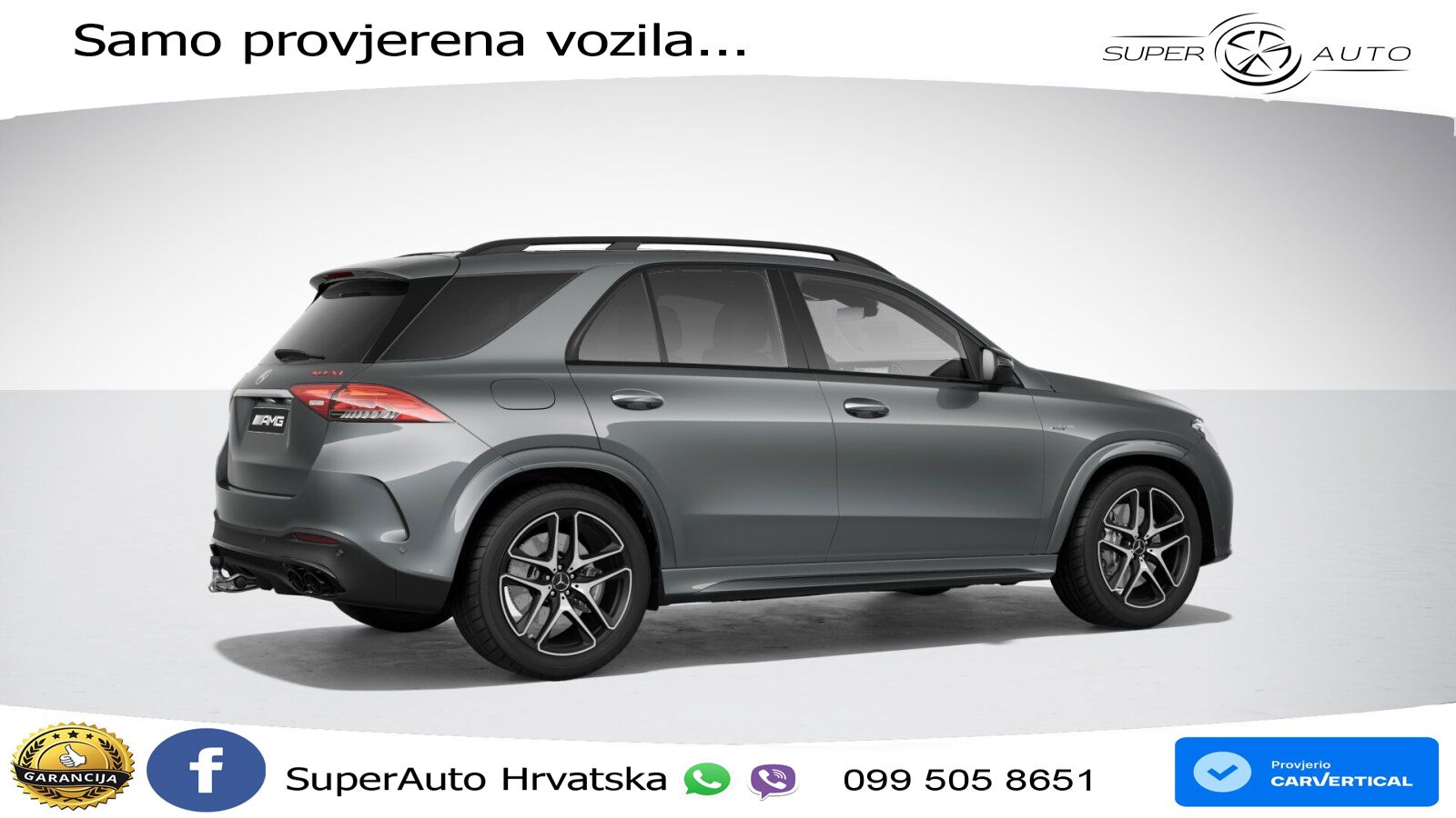 Mercedes AMG GLE 53 (544 KS) Hybrid 4MATIC+ 9G-TRONIC ACC+GR SJED+360+PANO
