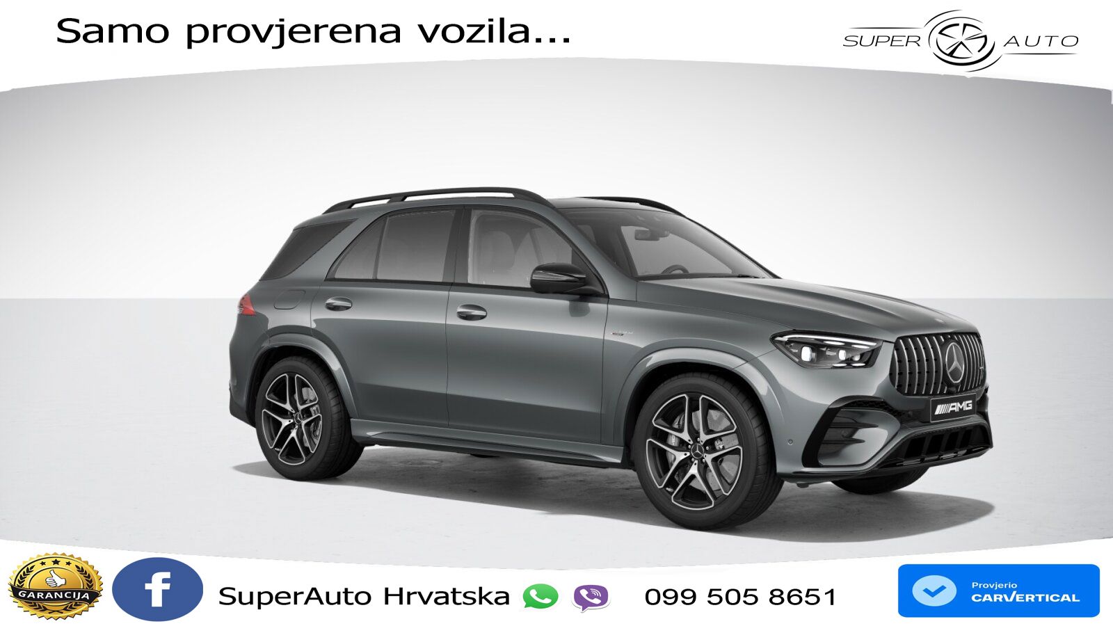 Mercedes AMG GLE 53 (544 KS) Hybrid 4MATIC+ 9G-TRONIC ACC+GR SJED+360+PANO