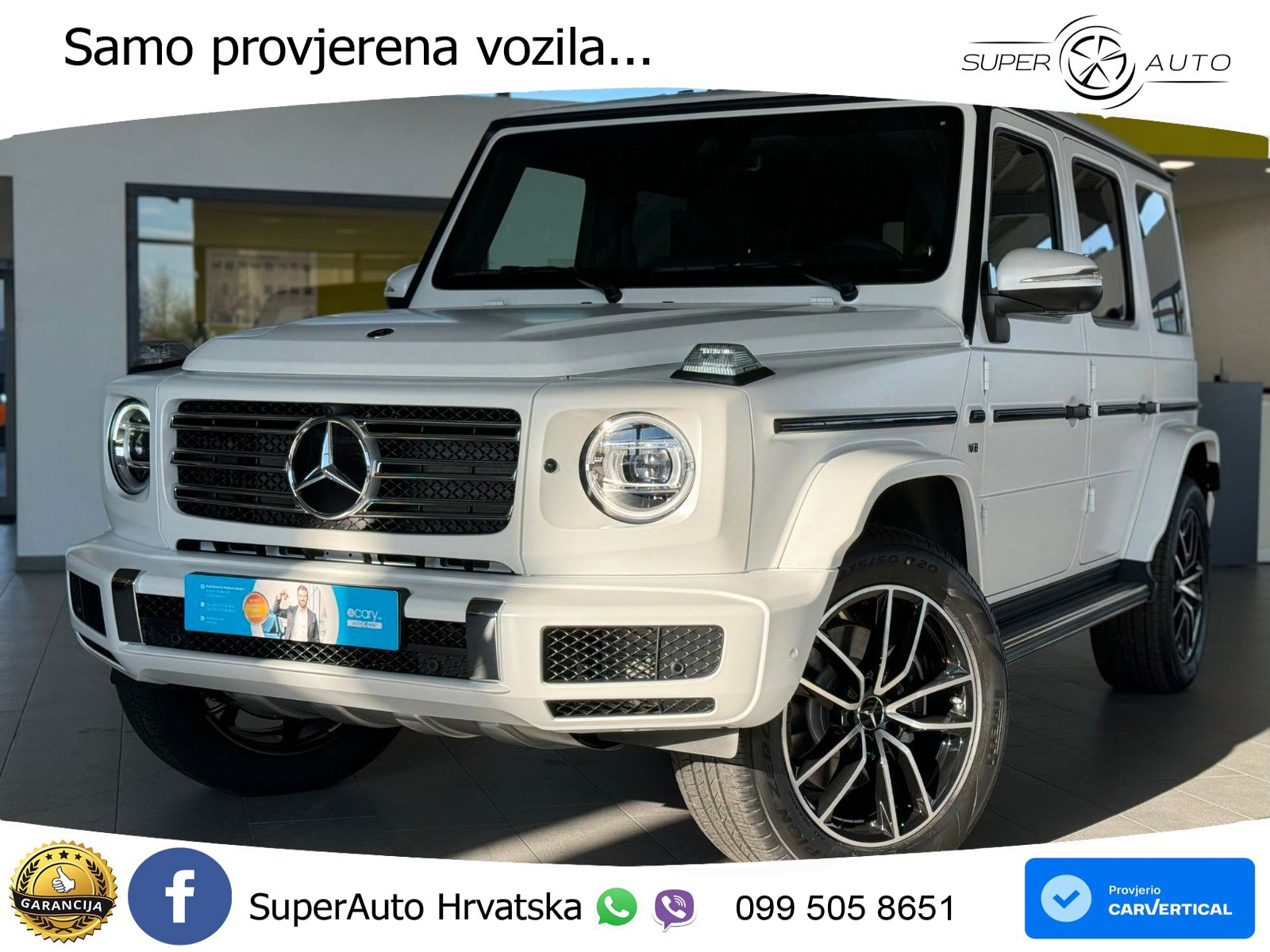 Mercedes G 500 Long V8 (422 KS) 4MATIC 9G-TRONIC LED+GR SJED+ACC