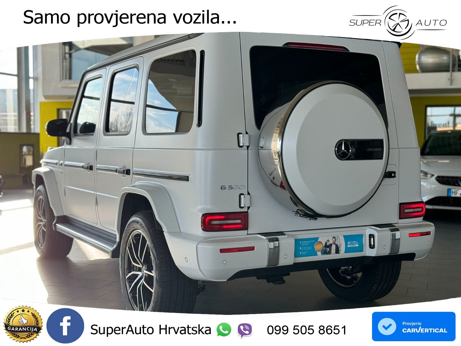 Mercedes G 500 Long V8 (422 KS) 4MATIC 9G-TRONIC LED+GR SJED+ACC