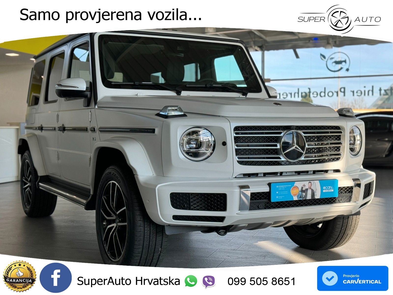 Mercedes G 500 Long V8 (422 KS) 4MATIC 9G-TRONIC LED+GR SJED+ACC
