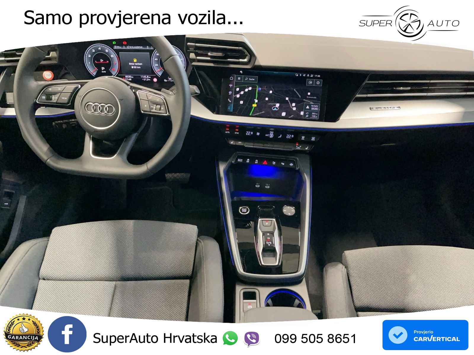 Audi A3 Sportback 40 TFSI (204 KS) quattro S tronic advanced LED+GR SJED+ACC