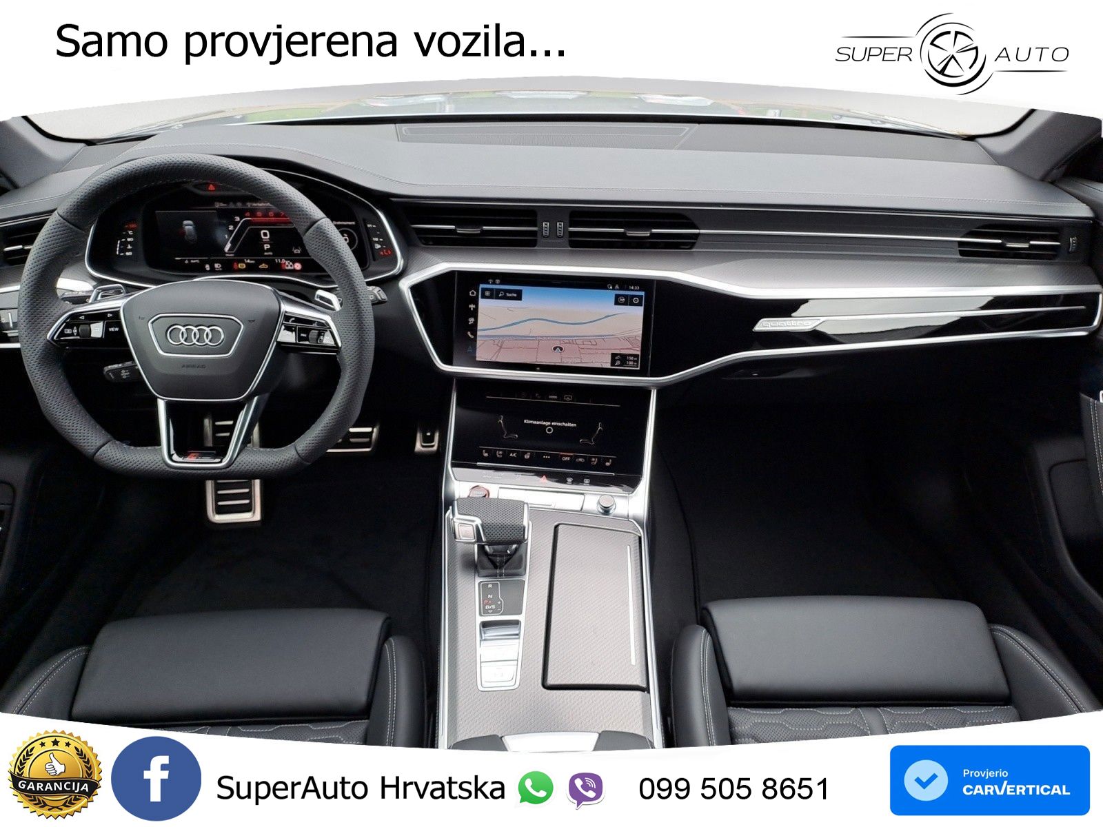 Audi RS6 Avant 4.0 TFSI V8 (600 KS) quattro Tiptronic ZRAČNI+ACC+GR SJED+KAM+PANO