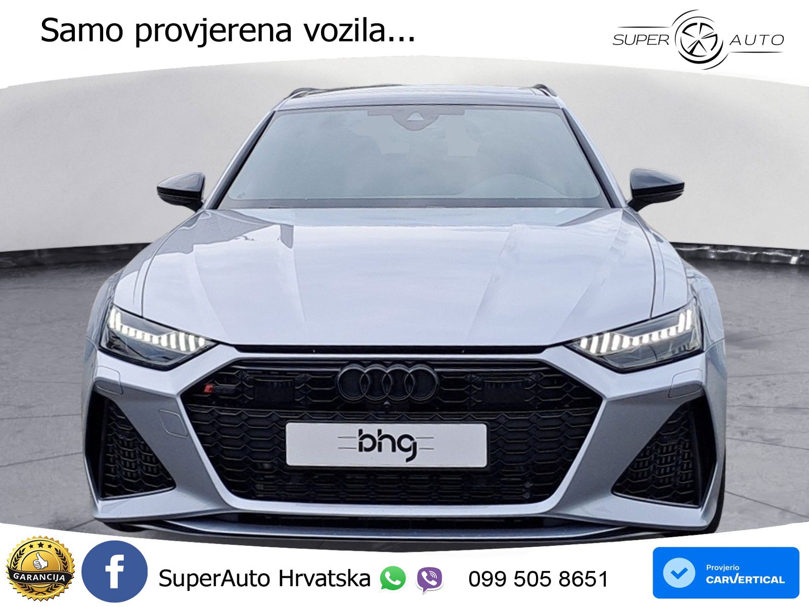 Audi RS6 Avant 4.0 TFSI V8 (600 KS) quattro Tiptronic ZRAČNI+ACC+GR SJED+KAM+PANO