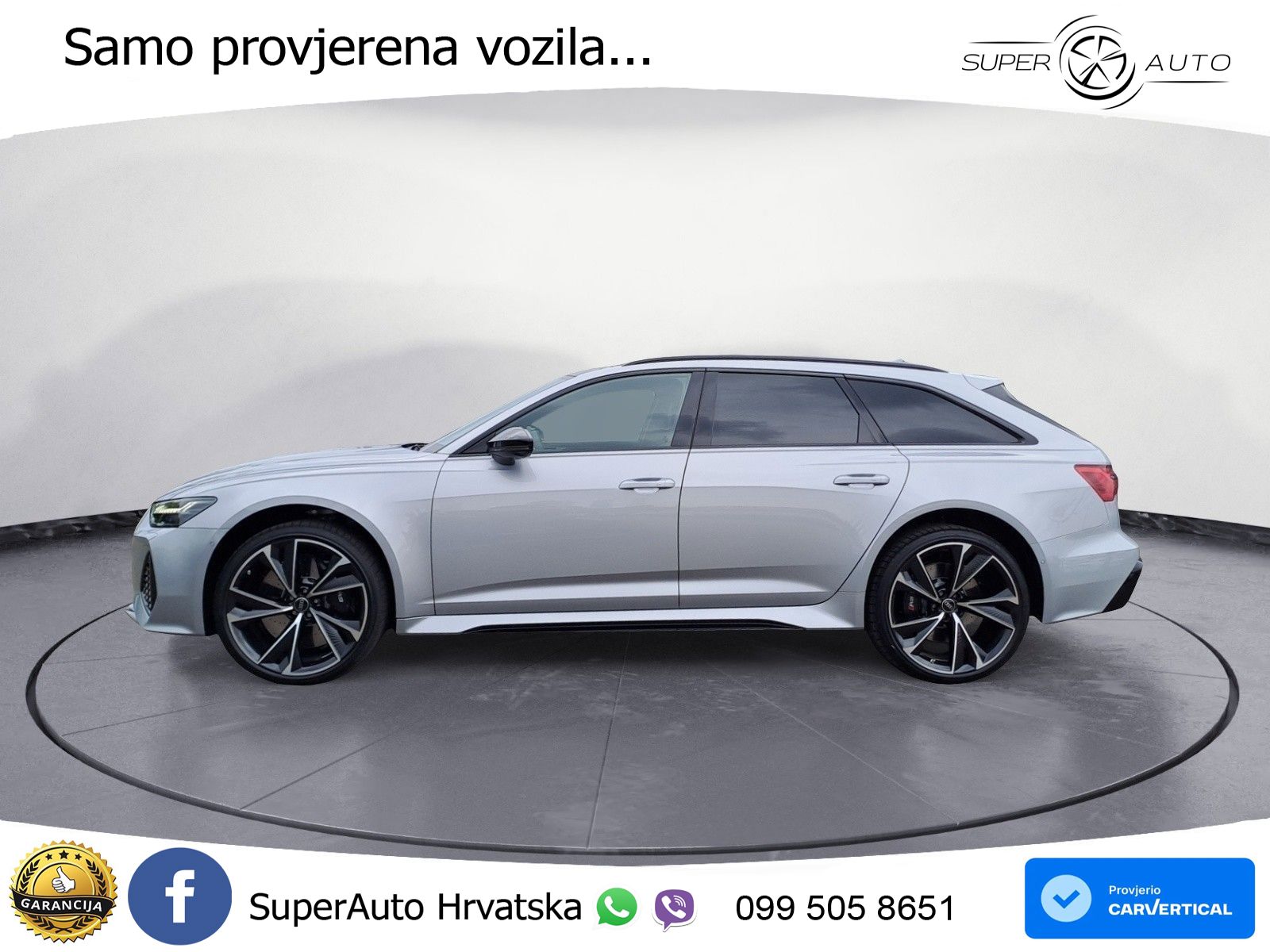 Audi RS6 Avant 4.0 TFSI V8 (600 KS) quattro Tiptronic ZRAČNI+ACC+GR SJED+KAM+PANO