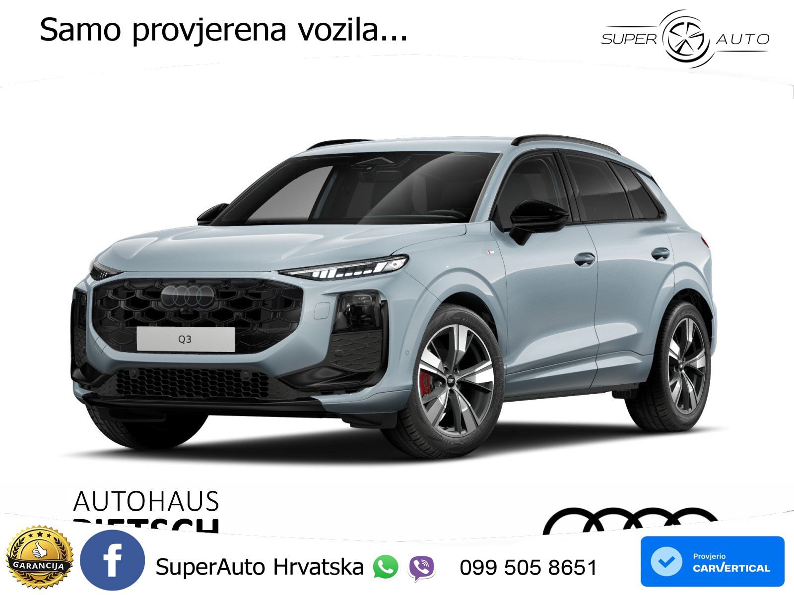 Audi Q3 1.5 TFSI (150 KS) S tronic S line LED+GR SJED+ACC