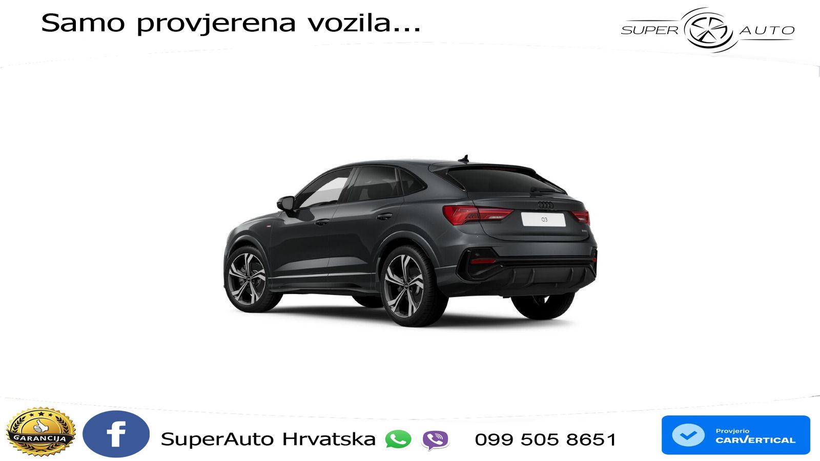 Audi Q3 II Sportback 45 TFSI (245 KS) quattro S tronic S line MATRIX+GR SJED+KAM