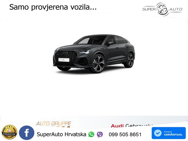 Audi Q3 II Sportback 45 TFSI (245 KS) quattro S tronic S line MATRIX+GR SJED+KAM