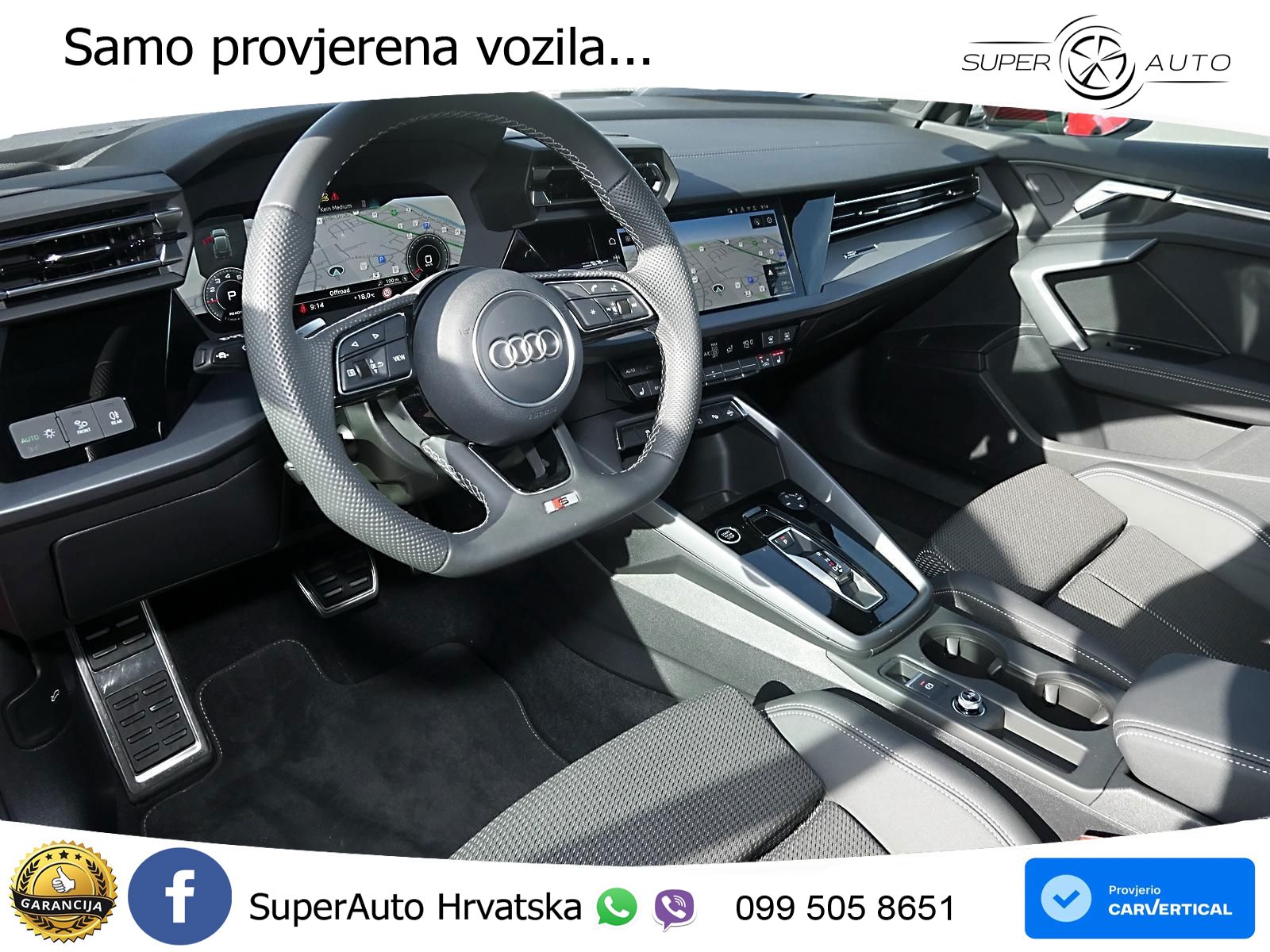 Audi A3 35 TFSI (150 KS) S tronic 2x S line LED+GR SJED+ACC