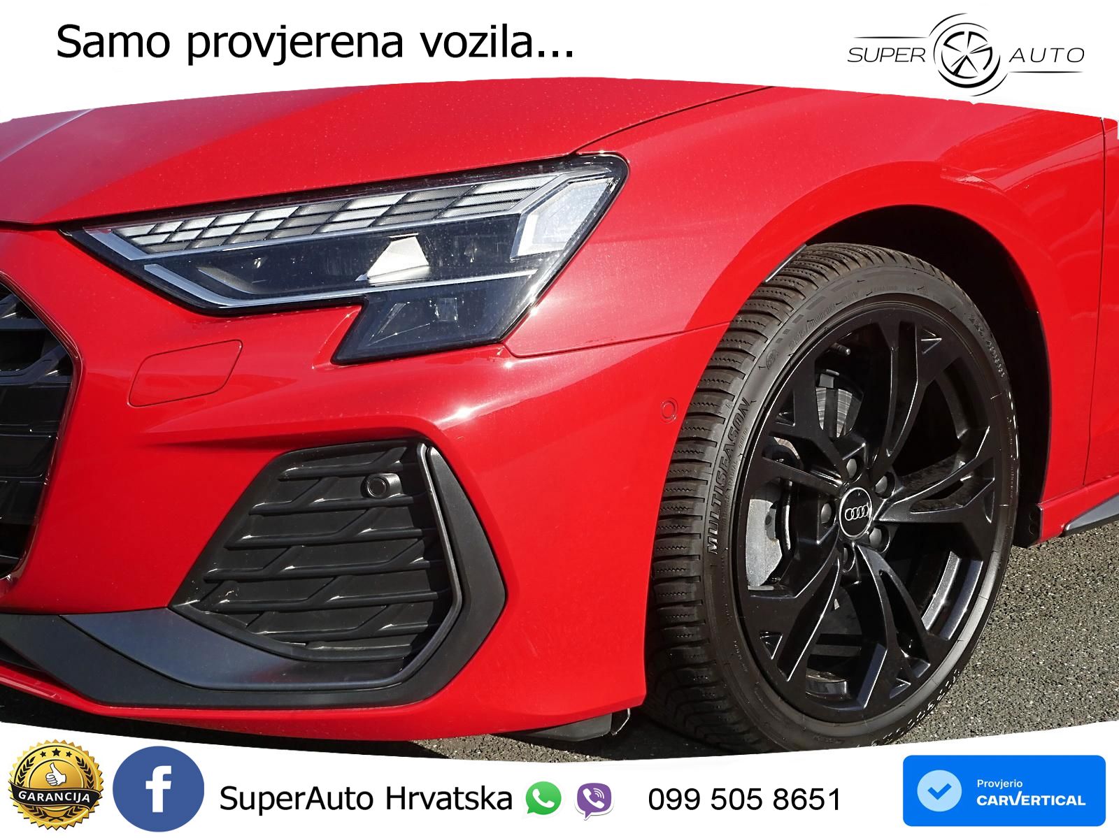 Audi A3 35 TFSI (150 KS) S tronic 2x S line LED+GR SJED+ACC