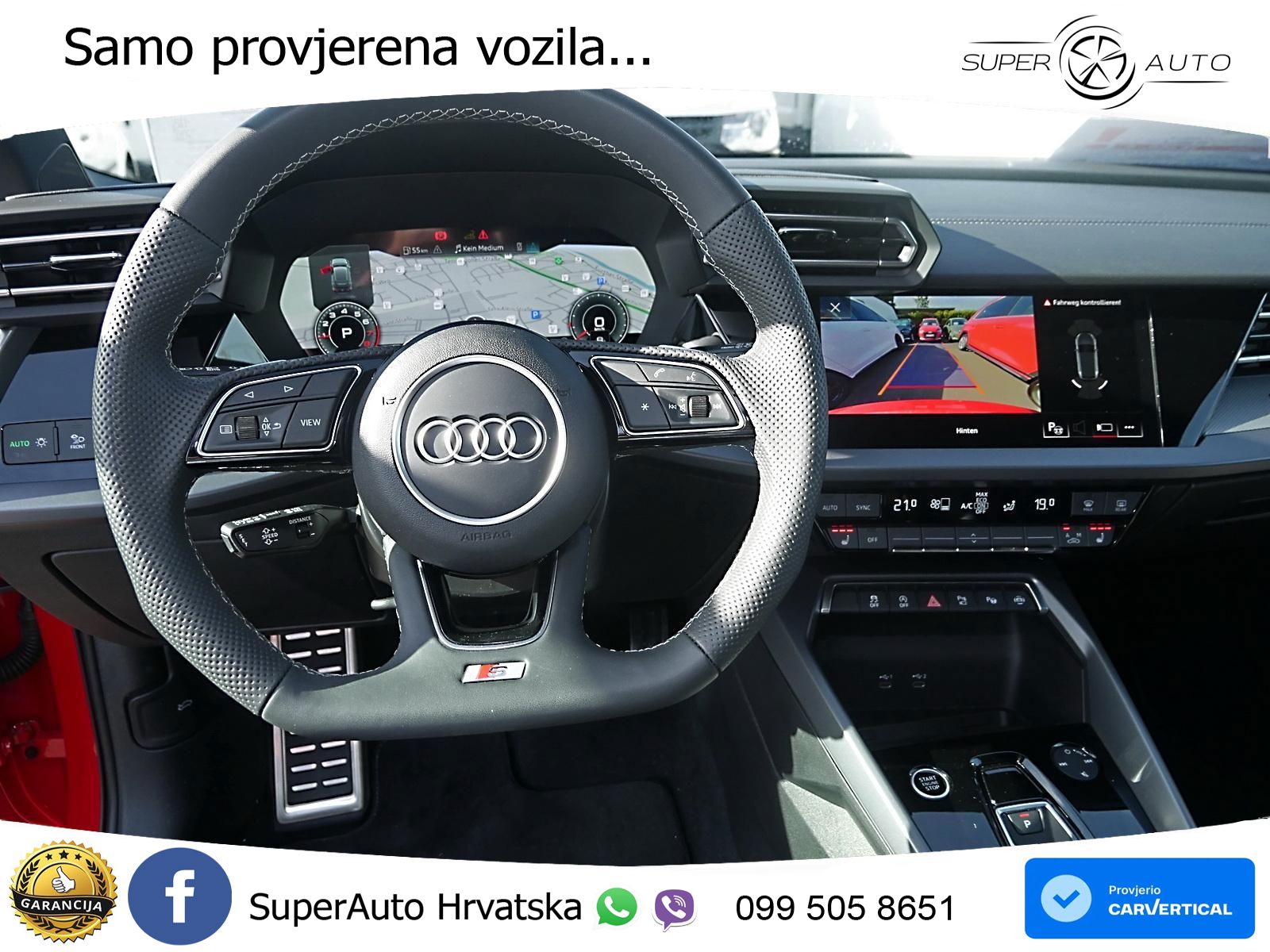 Audi A3 35 TFSI (150 KS) S tronic 2x S line LED+GR SJED+ACC