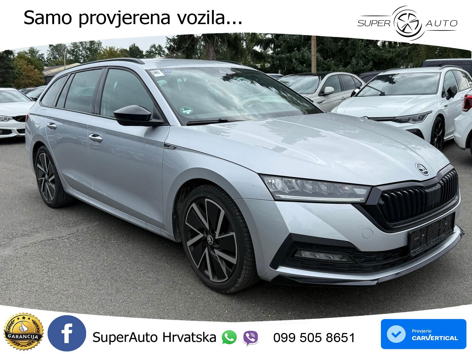 Škoda Octavia Combi 2.0 TDI (150 KS) DSG SportLine LED+GR SJED+ACC