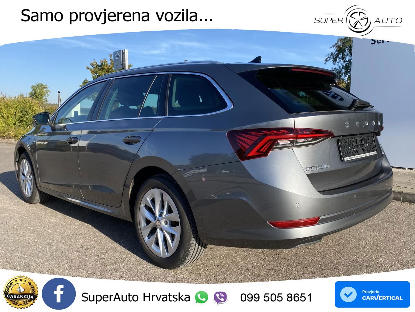 Škoda Octavia Combi iV 1.4 TSI (204 KS) DSG LED+GR SJED+ACC