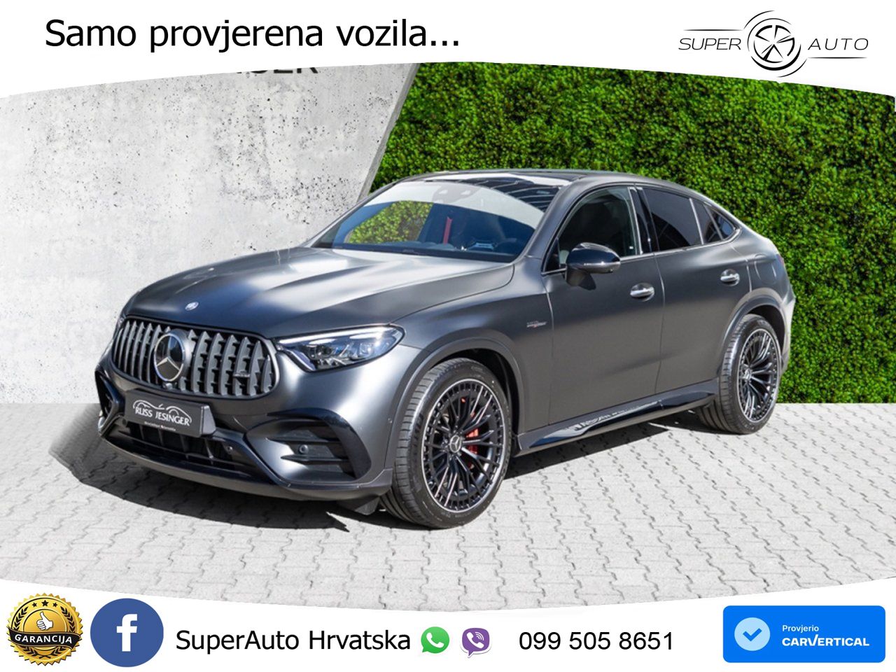 Mercedes GLC Coupe AMG 63 S E PERFORMANCE (680 KS) 4MATIC AMG SPEEDSHIFT MCT 9G ACC+HEAD+GR SJED+360+PANO
