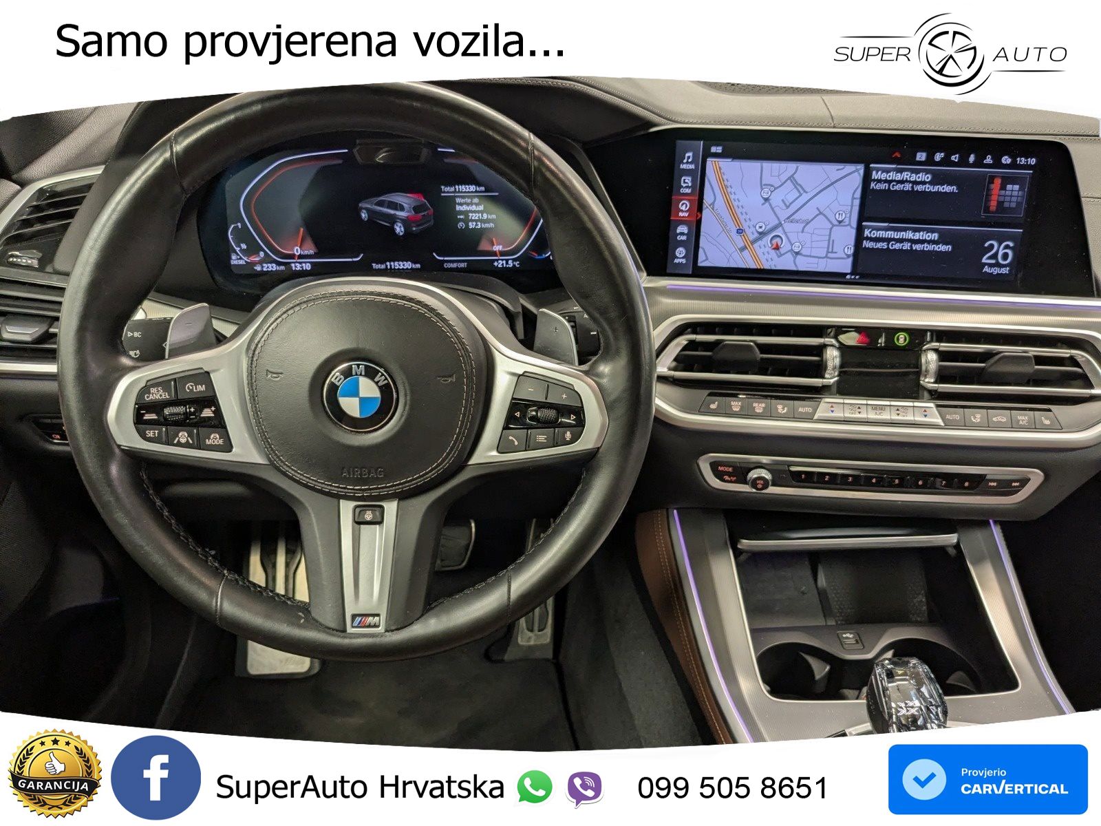 BMW X5 30d (286 KS) xDrive Steptronic M Sport LED+GR SJED+ACC
