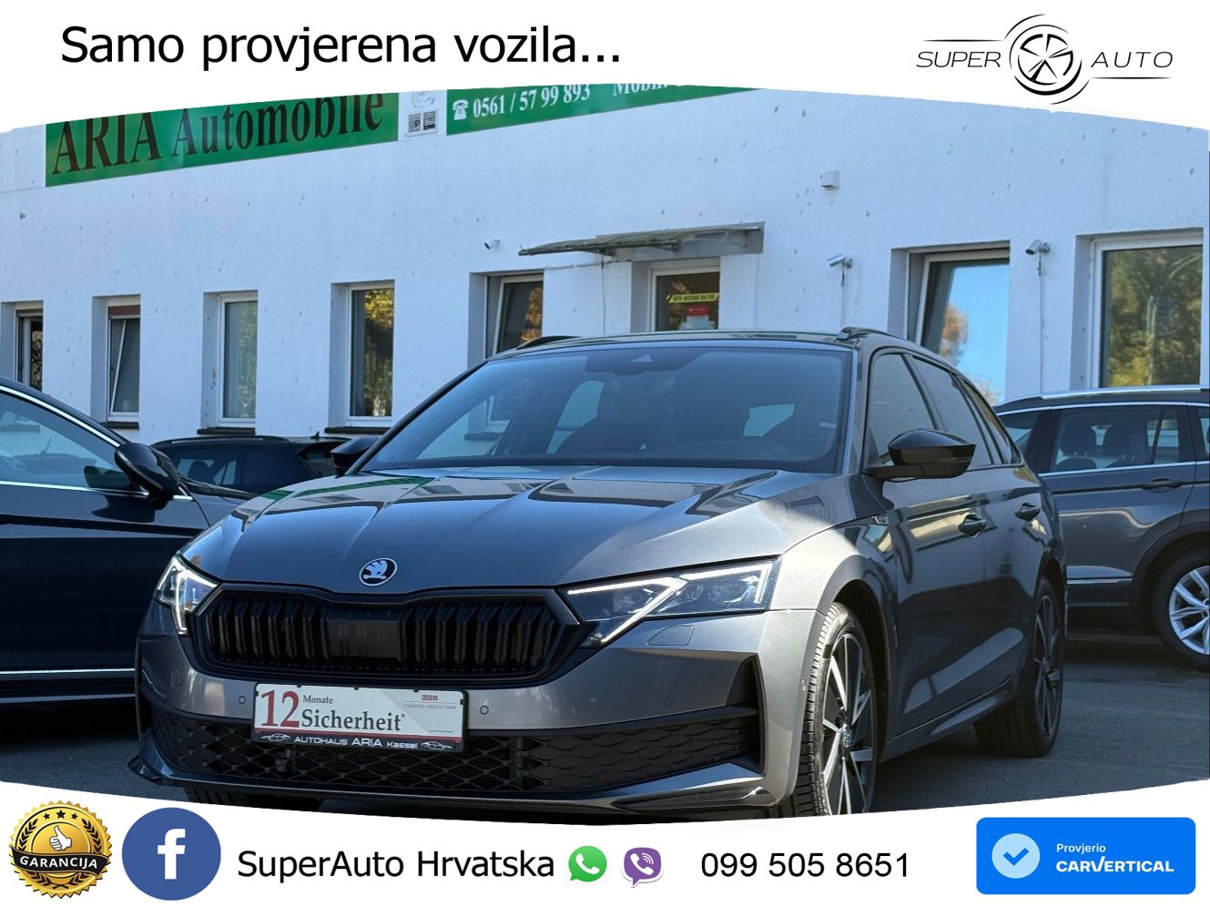 Škoda Octavia Combi 2.0 TDI (150 KS) DSG SportLine LED+GR SJED+ACC