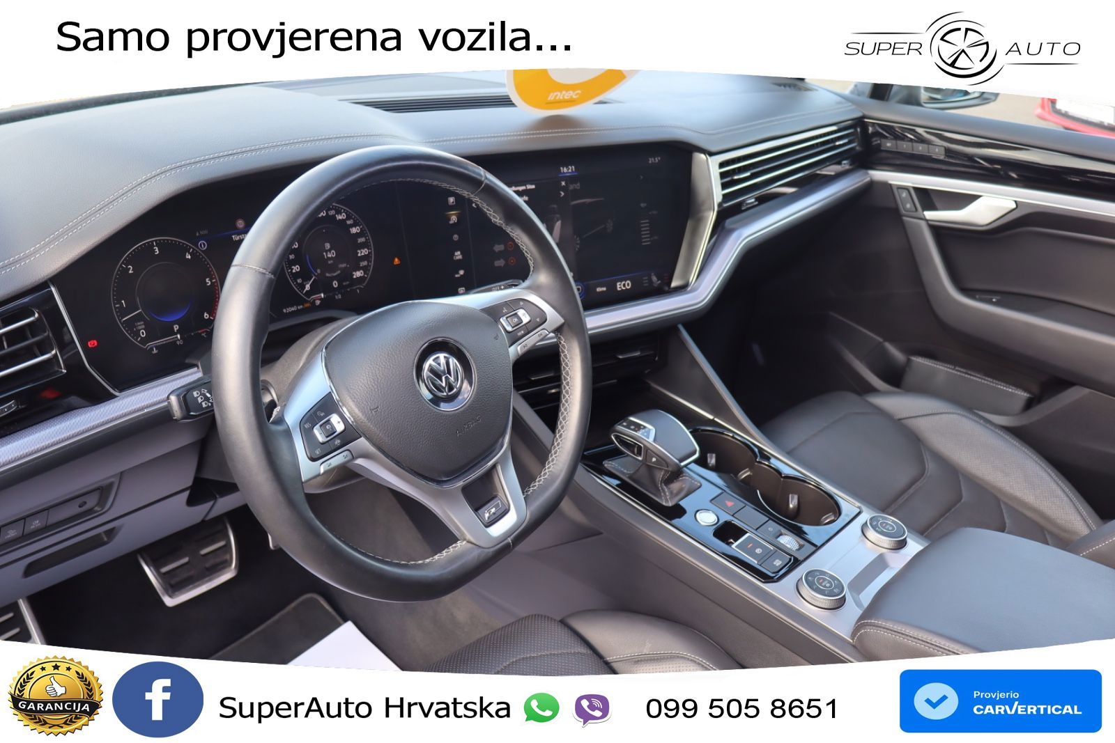 Volkswagen Touareg 3.0 V6 TDI (286 KS) 4MOTION Tiptronic R-Line ZRAČNI+ACC+GR SJED+KAM+PANO