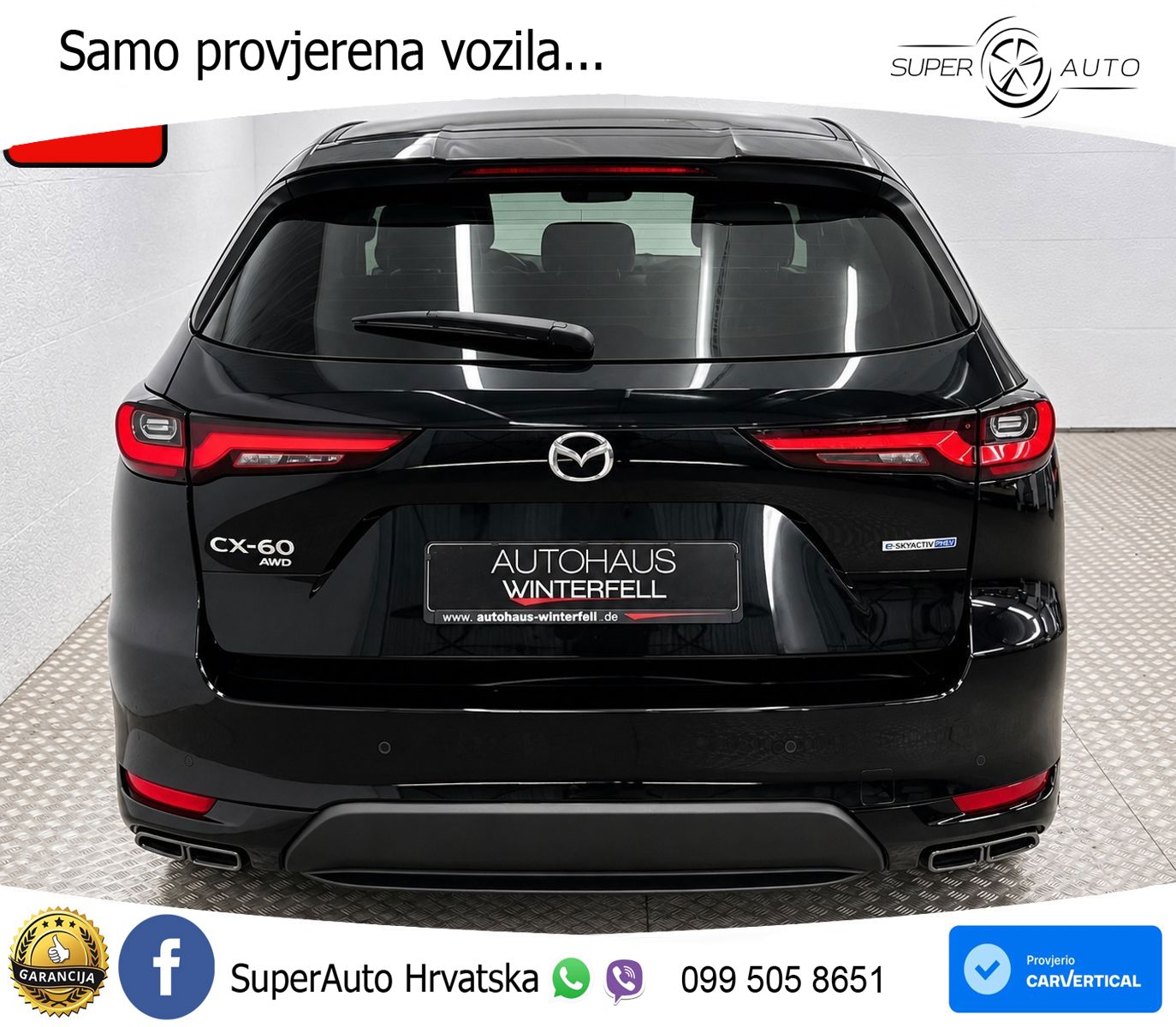 Mazda CX-60 2.5 e-Skyactiv (328 KS) AWD Automatic ACC+HEAD+4xGR SJED+360+PANO
