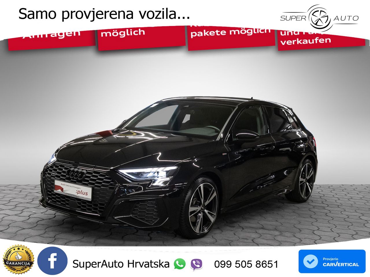 Audi A3 40 TFSI (190 KS) quattro S tronic S line LED+GR SJED+ACC